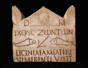 Licinia Amias temetési sztéléje (márvány) alkotó: Roman