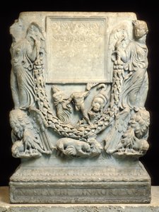 Temetési emlékmű (márvány) alkotó: Roman