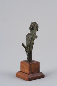 Herm felálló fallosszal (bronz)