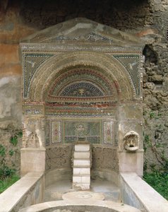 A Nagy Szökőkút Háza, Merkúr utca, Pompei, Olaszország (fotó) alkotó: Roman