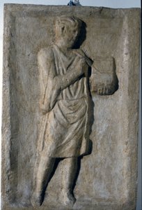 Alacsony római dombormű a Kr.u. 3. századból. Író. alkotó: Roman