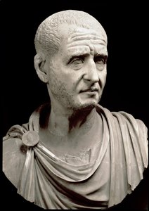 Traianus Dece (Traianus Decius) márványszobra (i.sz. 200-251) - Róma, Musei Capitolini - Trajanus Decius császár mellszobra (i.sz. 201-251) - Márványszobor - Róma, Musei Capitolini alkotó: Roman