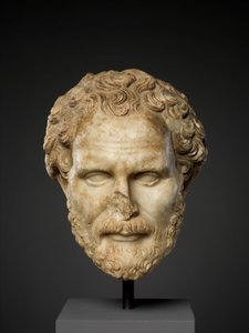 Démoszthenész márványfeje, Kr.u. 2. század (márvány) alkotó: Roman