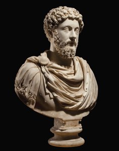 Marcus Aurelius császár arcképe mellszobra, i.sz. 170-180 körül alkotó: Roman