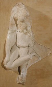 Egy női testet ábrázoló dombormű, Tunézia (stukkó) alkotó: Roman