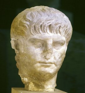 Neron császár fiatal (37-68) ábrázolása. Róma, Museo Nazionale Romano. alkotó: Roman