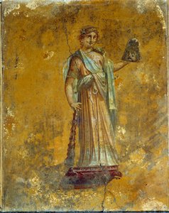 Római művészet: Melpomene ábrázolása, a tragédiák múzsája. Freskó Pompeiből i.sz. 62-79 körül. Párizs, Louvre Múzeum alkotó: Roman