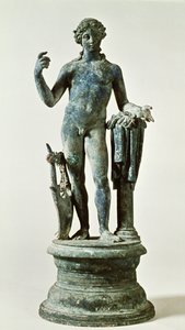 Apollón szobra a Vörös Falak Házából, Pompei, i.sz. 30 körül (bronz)