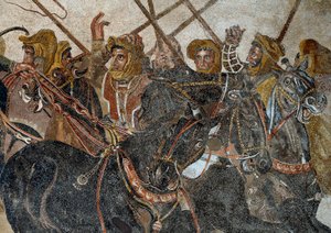 Az issos-i csatát III. Nagy Sándor nyerte Darios ellen alkotó: Roman