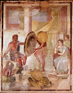 Thetis Vulkán kovácsművében (freskó alkotó: Roman