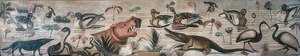 Állatok a Nílusban, a Faun Házából (Casa del Fauno), Pompei alkotó: Roman
