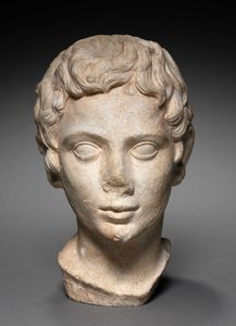 Fiatalok feje, Kr.e. 100-1 alkotó: Roman Period Egyptian