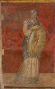Pajzsot tartó, álló nő, Kr. e. 50–40.