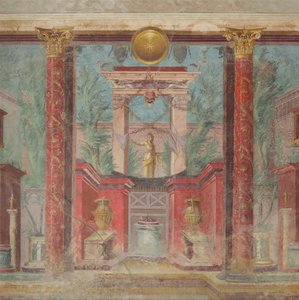 Falfestmény egy boscoreale-i villa kubicumából, Kr.e. 50-40