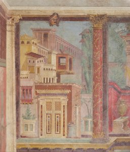 Falfestmény egy boscoreale-i villa kubicumából, Kr.e. 50-40