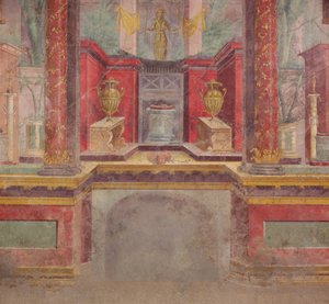 Falfestmény egy boscoreale-i villa kubicumából, Kr.e. 50-40