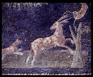 Részlet a casa di Nettuno e Anfitrite nimphaeum falmozaikjairól, Kr.e. V. század – Kr. u. 1. század alkotó: Roman Roman