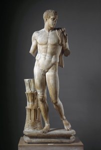 Diomede római márványszobor görög eredeti után. Cumából. Mérete 177 cm Nemzeti Régészeti Múzeum, Nápoly