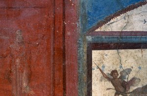 Freskó a Pompei-i Ceii házból (UNESCO Világörökség). alkotó: Roman Roman