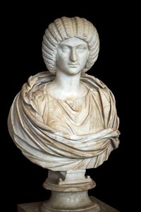Julia Domna (kb. 170-217), márvány, római művészet alkotó: Roman Roman