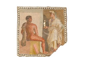 Mozaik Orestesszel és Iphigeniával (mozaik) alkotó: Roman Roman