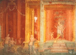 Iphigeniát ábrázoló falfestmény a Taurusban, Pinarius Cerialis háza, Pompei, Campania, Olaszország alkotó: Roman Roman