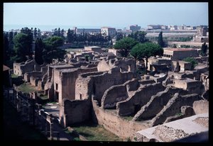 Panorámás kilátás a régészeti lelőhelyre, Kr.e. 5. század – Kr.u. 1. század alkotó: Roman Roman