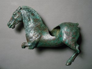 Római művészet: „” ló vágtat””” Bronz szobor Cerro al Calvarioból. alkotó: Roman Roman