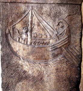 Szállítóhajók a római korból. alkotó: Roman Roman