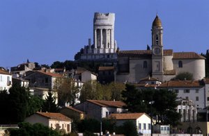 Az Alpok vagy Augustus trófeája, római emlékmű, Turbie, Menton. alkotó: Roman Roman