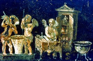 Wall painting from the House of the Vetti alkotó: Roman Roman