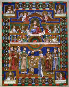 Oroszlán Henrik koronázása és házassága Matildával, Oroszlán Henrik evangéliumából alkotó: Romanesque