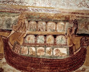 Noé íve (a mennyezet freskója) alkotó: Romanesque