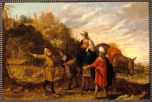 Guehazi visszatér a szunamiták házából, és Elisee-hez megy. 1644 ... alkotó: Rombout van Troyen