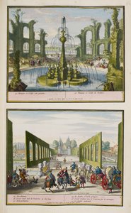 Az enghien-i park, 1685 körül, illusztráció a „Hága 86 tervéből és nézeteiből” álló gyűjteményből