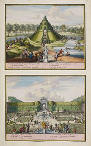 Az enghien-i park, 1685 körül, illusztráció a „Hága 86 tervéből és nézeteiből” álló gyűjteményből