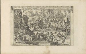 Bedelaars Oost-en West-Indië-ben Bedel en Slacht-Papen Afgoden der Mexicanen / Mendian papok és feláldozók a mexikóiak Divinitea számára (cím a tárgyon) Kelet- és Nyugat-India és más helyek (sorozat címe) alkotó: Romeyn de Hooghe