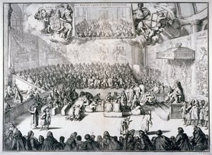„Anglia felső és alsó háza”, 1689 alkotó: Romeyn de Hooghe