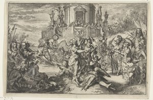 Győzelmek Vilmos érkezésével III alkotó: Romeyn de Hooghe