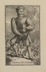 Thomas Muntzer (Munzer) (1489-1525 körül), vándorpap és a németországi parasztháború vallási vezetője - Barokk: Thomas Muentzer portréja, Hooghe, Romeyn de (1645-1708)