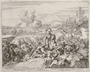 Bécsi Nyomtatási ciklus, A császári hadsereg a törökök ellen harcolva, 1683 alkotó: Romeyn de Hooghe