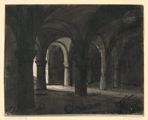 Színpadtervezés, kripta alkotó: Romolo Achille Liverani
