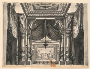 Színpadtervezés, Keleti Palota belseje alkotó: Romolo Achille Liverani