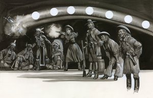 Annie Oakley bemutatja lövészeti képességeit alkotó: Ron Embleton