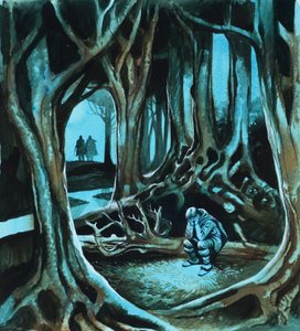 Tündérmese (gouache, papír)