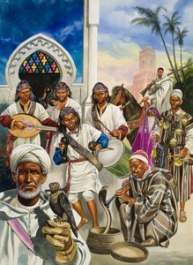 Marrakesh (gouache, papír) alkotó: Ron Embleton
