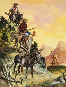 Mexikó (gouache, papír) alkotó: Ron Embleton