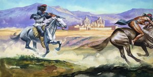 Amerikai őslakosok (gouache, papír) alkotó: Ron Embleton