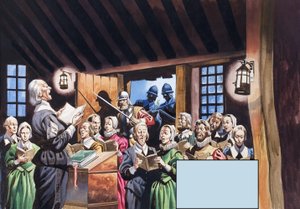 A zarándok atyák alkotó: Ron Embleton