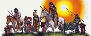 Legyőzött indiánok (gouache, papír) alkotó: Ron Embleton